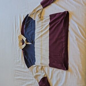 Abercrombie & Fitch Oversize Rugby Long Sleeve Polo, XL